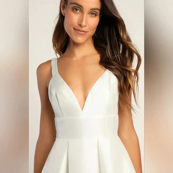 Lulus Ready For Romance Ivory Sleeveless Maxi Dress With Pockets Wedding - Picture 4 of 12